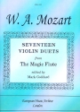 17 Violin Duets from The magic Flute for 2 violins parts