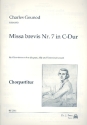 Missa brevis C-Dur Nr.7 fr Frauenchor (Kinderchor) und Orgel Chorpartitur