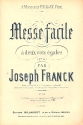 Messe facile no.4 op.136 pour 2 voix �gales et orgue partition