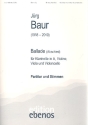 Ballade fr Klarinette in A, Violine Viola und Violoncello Partitur und Stimmen