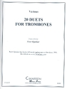 20 Duets for  2 trombones score