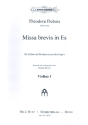 Missa brevis Es-Dur fr Soli (SA Bar) und Streicher (und / oder Orgel) Streichersatz (3-2-1-1-1)