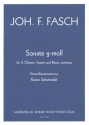 Sonate g-Moll fr 2 Oboen, Fagott und Bc Partitur und Stimmen