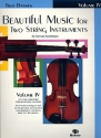 Beautiful Music vol.4 for 2 string instruments (piano ad lib) bass score