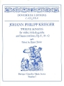 12 Sonatas op.2 nos.10-12  for violin, viola da gamba and bc score and parts