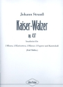 Kaiser-Walzer op.437 fr 2 Oboen, 2 Klarinetten, 2 Hrner, 2 Fagotte und Kontrabass, Partitur und Stimmen
