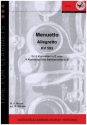 Menuetto KV593 fr 5 Klarinetten Partitur und Stimmen
