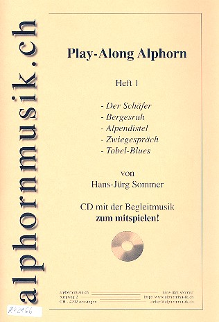 Playalong Band 1 (+CD) für Alphorn und Klavier (Orgel)