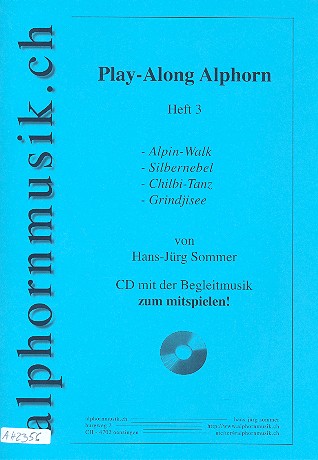 Playalong Band 3 (+CD) für Alphorn und Klavier (Orgel)