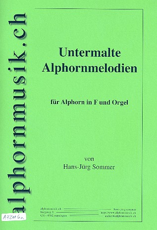 Untermalte Alphornmelodien fr 1-2 Alphrner in F und Orgel