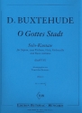 O Gottes Stadt BuxWV87 fr Sopran, 2 Violinen, Viola, Violoncello und Bc Partitur und Stimmen