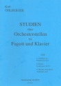 Studien �ber Orchesterstellen Band 1 f�r Fagott und Klavier