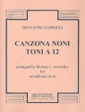 Canzona noni toni a 12 for saxophone choir score and parts