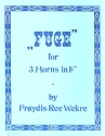 Fuge f�r 3 H�rner Partitur und Stimmen