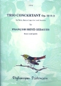 Trio concertant op.32,2 for flute, clarinet (oboe) and bassoon score and parts