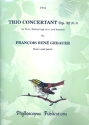 Trio concertant op.32,3 for flute, clarinet (oboe) and bassoon score and parts