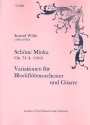 Schne Minka op.74a - Variationen fr Gitarre und Blockfltenorchester Partitur und Stimmen