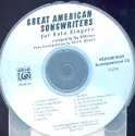 Great American Songwriters CD (medium high voice)
