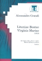 Litaniae beatae virginis Mariae fr 5 Stimmen (SATTB) und Bc Partitur