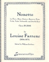 Nonetto in e flat Major op.38 for flute, oboe, clarinet, bassoon, horn, string trio, double bass score and parts