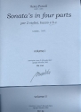 Sonata's in 4 Parts vol.1 per 2 violini, basso e bc score and parts