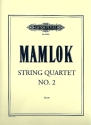 String quartet no.2 for String quartet Score