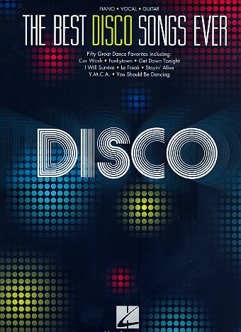 The best Disco Songs ever songbook piano/vocal/guitar