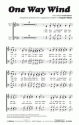One Way Wind fr gem Chor a cappella (Klavier ad lib) Chorpartitur