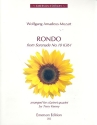 Rondo from Serenade no.10 KV361 for 4 clarinets score and parts