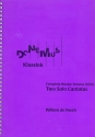 2 Solo Cantatas for alto and instruments score and parts