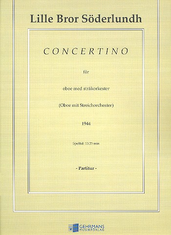 Concertino for oboe and string orchestra score