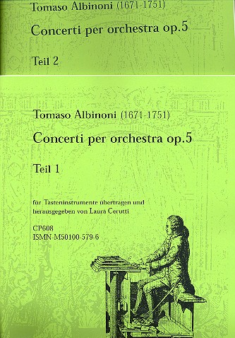 Concerti op.5 fr Tasteninstrument (in 2 Bnden)