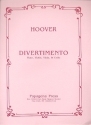 Divertimento for flute, violin, viola and cello score and parts