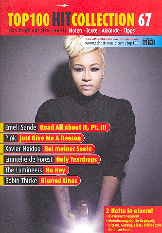 Top 100 Hit Collection Band 67 Songbook Gesang/Klavier/Keyboard/ Gitarre