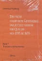 Der frhe italienische Generalbass dargestellt anhand der Quellen von 1595 bis 1655 Band 1