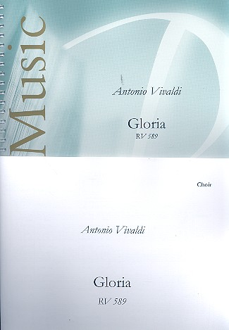 Gloria RV589 for 2 sopranos, alto, mixed chorus and wind ensemble score and parts