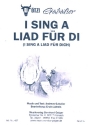 I sing a Liad fr Di: fr Blasorchester Direktion und Stimmen