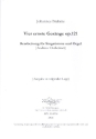 4 ernste Gesnge op.121 fr Gesang (hoch/original) und Orgel