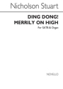 Ding Dong merrily on high for mixed chorus and organ score