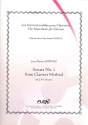 Sonata No.1 from Clarinet Method for 2 Bb clarinets score and parts
