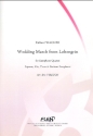 Wedding Marsch from Lohengrin for 4 saxophones (SATBar) score and parts