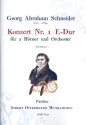 Konzert E-Dur Nr.1 fr 2 Hrner und Orchester Partitur