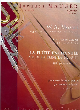 Air de la reine de la nuit de La flte enchante pour trombone et piano