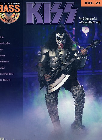 Kiss (+CD): bass playalong vol.27 songbook vocal/bass/tab