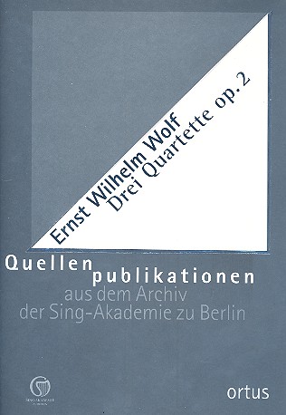 3 Quartette op.2 fr Flte (Violine), Violine, Viola und Bass Partitur und Stimmen