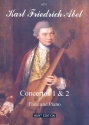 6 Concertos op.6 vol.1 (nos.1 and 2) for flute and strings for flute and piano
