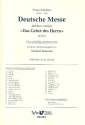 Deutsche Messe mit Anhang 'Das Gebet des Herrn' D872 fr gem Chor und Blasorchester Partitur