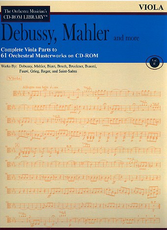 Debussy, Mahler and more - Viola Parts CD-ROM