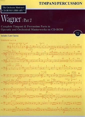 Wagner vol.2 - Timpani and Percussion Parts CD-ROM