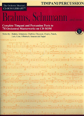 Brahms, Schumann and more - Timpani and Percussion Parts CD-ROM